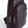 Male sling bag, artificial leather, brown color