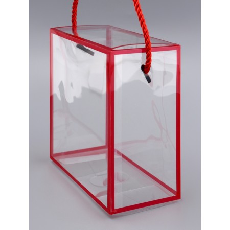 PET box with handles, red, 14 x 14 x 7 cm-1