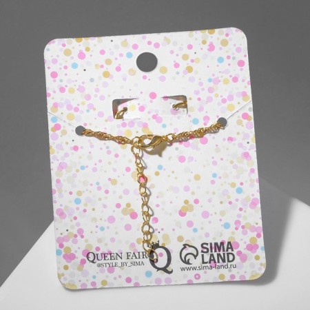 Set 2 objects: earrings, pendant "Heart" love, color gold, 41 cm-2