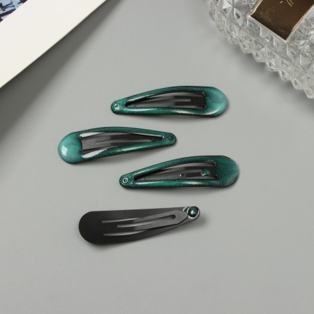 Invisible hair "Hadley" (set 4 pcs) 5 cm, green-2