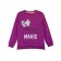 Sweatshirt for girls, plum color, height 98 cm