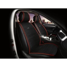 Накидки на передние сиденья CarFashion MONACO PRO FRONT, черный/черный/красный/красный