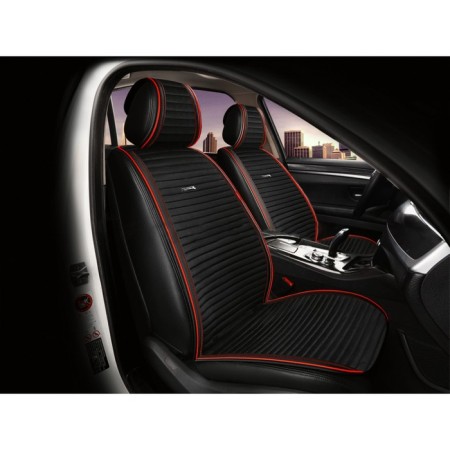Front seats Carfashion Monaco Pro Front, Black/Black/Red/Red