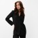 Women's costume (jacket, trousers) minku: Green Trend Black color, size 48