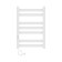 Towel Electric Laris Hephaestus Cheka, 500x800 mm, 7 crossbars, left, white