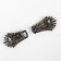 Decorative fastener, 4.3 × 1.3 cm, black color