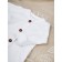 Kombinazon on buttons for children's fashion, height 74 cm, milk color