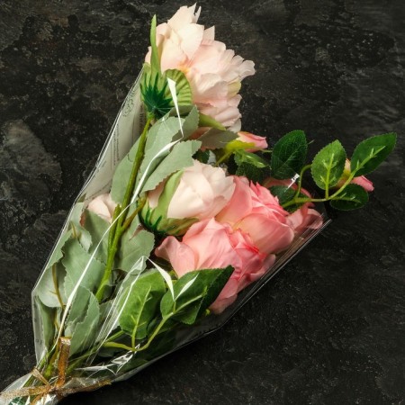 Package Flower cone, white, 28x9x44cm ± 1cm-3