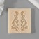 Silicone "monogram" 4.5x1.7 cm mix
