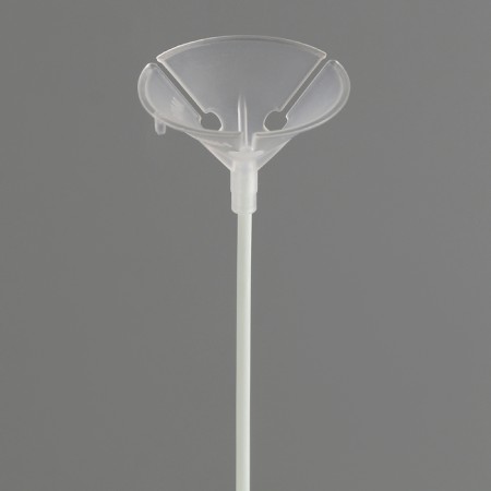 Star for balloons for 4 balls, base of the heart, height 65 cm-2