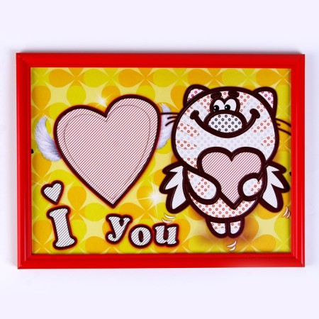Set for creativity "Baby Paillette", a cat with a heart-1