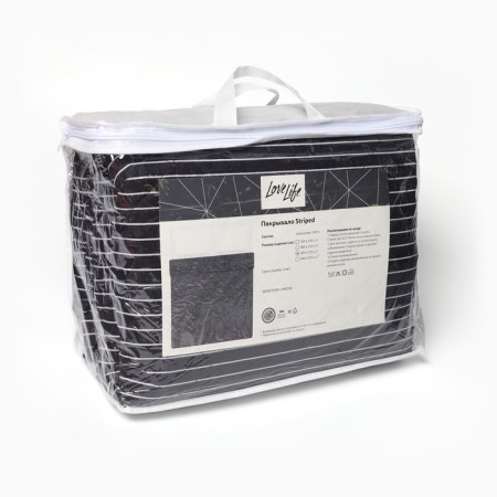 Lovelife Euro Striped 200*210 ± 5cm, Novosatin, 100%p/e-4