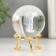 Souvenir glass "Cosmonaut" d = 6 cm openwork stand 6x6x8.1 cm