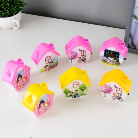 Night House LED from the 220V white white-green 7x7x7 cm network, MIX RISALUX