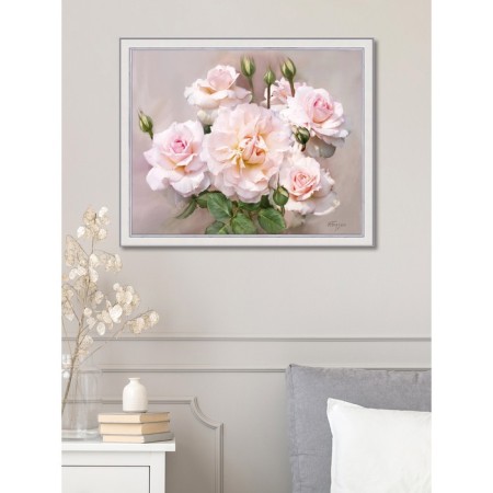 Reproduction of the painting "Rosa Floribunda", 40x50, frame (45-a355)-4