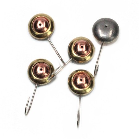 Mormyshka soldering Yaman's eye is perch, weight 2.23 g, copper, packaging 5 pcs.