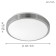 COMPETA 1, 1x22W LED, 3000K, 2400LM, Nickel color