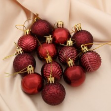 Set of balls plastic D-4 cm, 12 pcs 