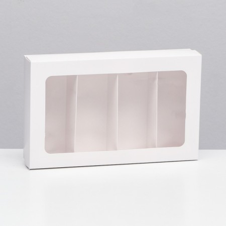 Box for Makarun, with a lodge, white 26.5 x 16.5 x 5.5 cm