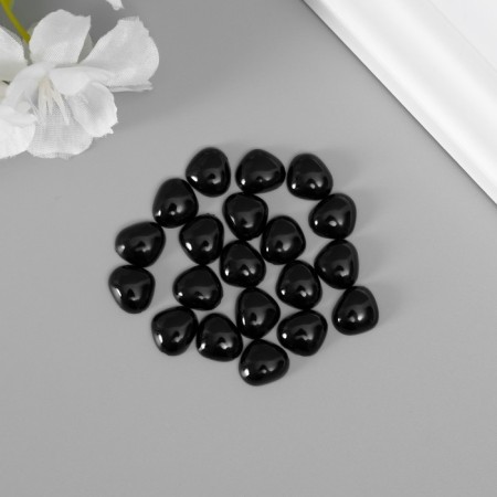 Decorative spouts for creativity, 10x10 mm, 20 pcs., Black, Treasure Island-2