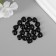 Decorative spouts for creativity, 10x10 mm, 20 pcs., Black, Treasure Island