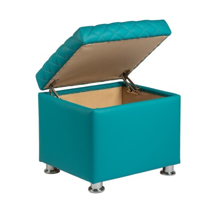 Puff with Vega lid 430x480x430 turquoise-1