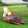 Garden figure "Duck with ducklings under the wing" 22.5x37.5cm