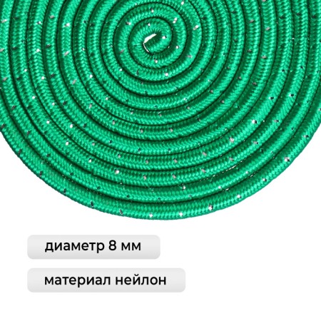 Crap for rhythmic gymnastics Grace Dance, 3 m, green color-1