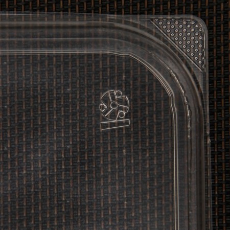 Plastic disposable lid "Yuzhuralpak", KR-179, 18.6 × 14.1 × 0.76 cm, color transparent color-4