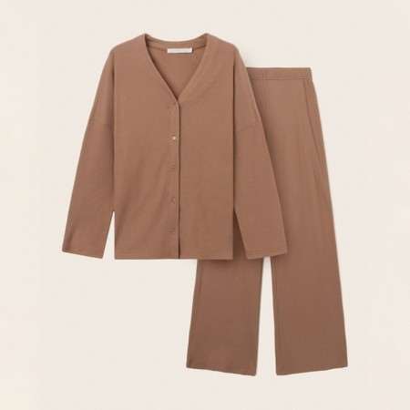 Home suit (shirt and trousers) SL Home p. L, coffee-7