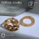 Ring set 2 pieces "Crystals" chain, beige color, size mix