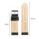 Watch strap, 24 mm, harness 75 mm, larynx 115 mm, genuine leather, black