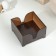 Wooden napkin "Mokko", without engraving, with napkins, chocolate color