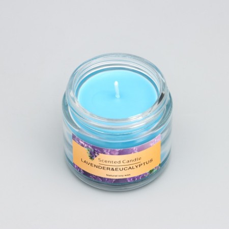 Aromatic candle "Lavender & Eucalyptus", 5*5cm, 140 grams-3