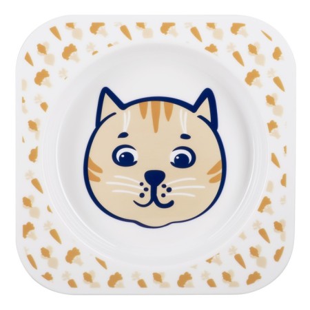 Baby plate for the second dishes "Merry cook kitten"