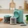 Multifunctional kitchen combine "Lasi", green color