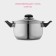 A stainless steel pan “Black Night”, 1.5 l, with a lid