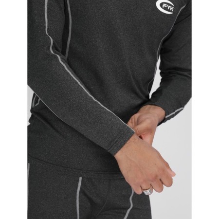 Male thermal underwear, size 52-54, dark gray color-2