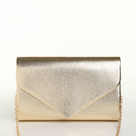Female bag on a magnet, gold color
