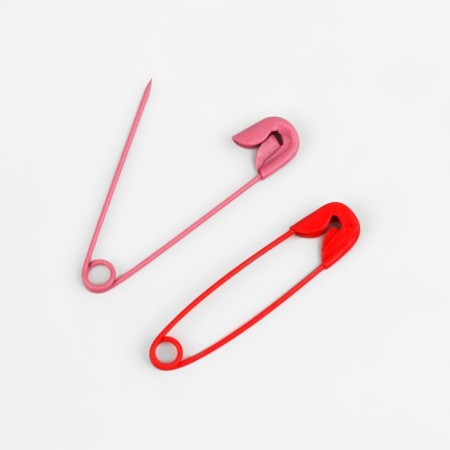 English pins, 27 mm, 10 pcs, colorful color-1
