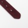 Collar leather two-layer 3 cm, Osh 35-47 cm, ruby