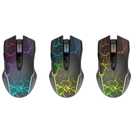 The mouse Defender Commander, game, wireless, optical, backlight, 1600 dpi, USB, black-1