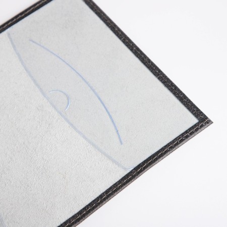 Cover for passport, black color-6