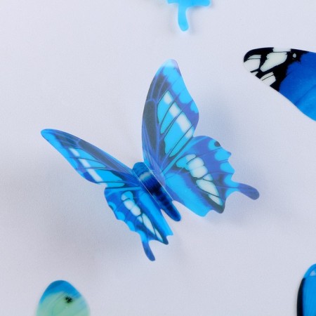 Set for decorating "Butterflies", 12 pcs, blue color-3