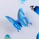 Set for decorating "Butterflies", 12 pcs, blue color