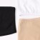 Set of women's panties slips (3 pcs), white color, size 50 (xl)