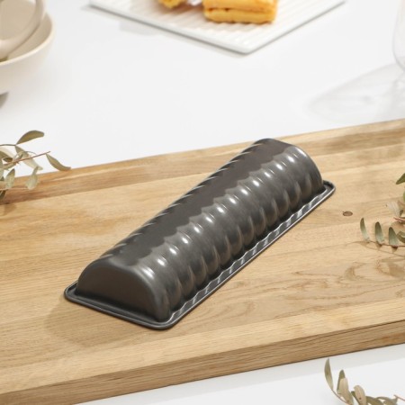 Baking form "Jacqueline. Roll ", 26 × 9 × 3.5 cm, anti -stick coating, black color-2
