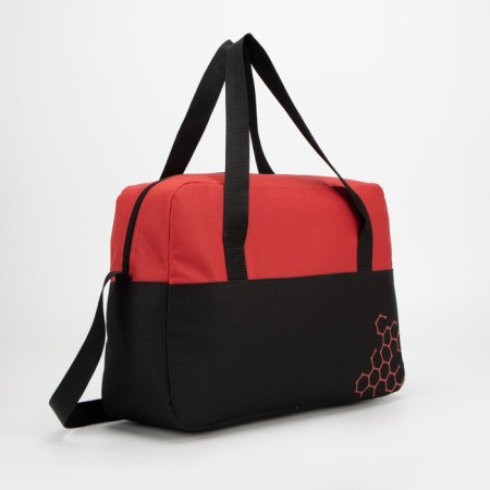 Sports bag, lightning department, long belt, black/red color