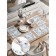 A set of napkins for setting the table "Flower rabbit", rectangular, rounded edges, size 30x46 cm, 4 pcs