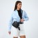 Bag Cross-Bodi with a zipper, black color